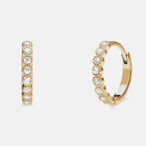 ANDCOPENHAGEN - ØRERINGE HOOPS - 18 KARAT GULDBELAGT 925 STERINGSØLV - DEA SHINY HOOPS