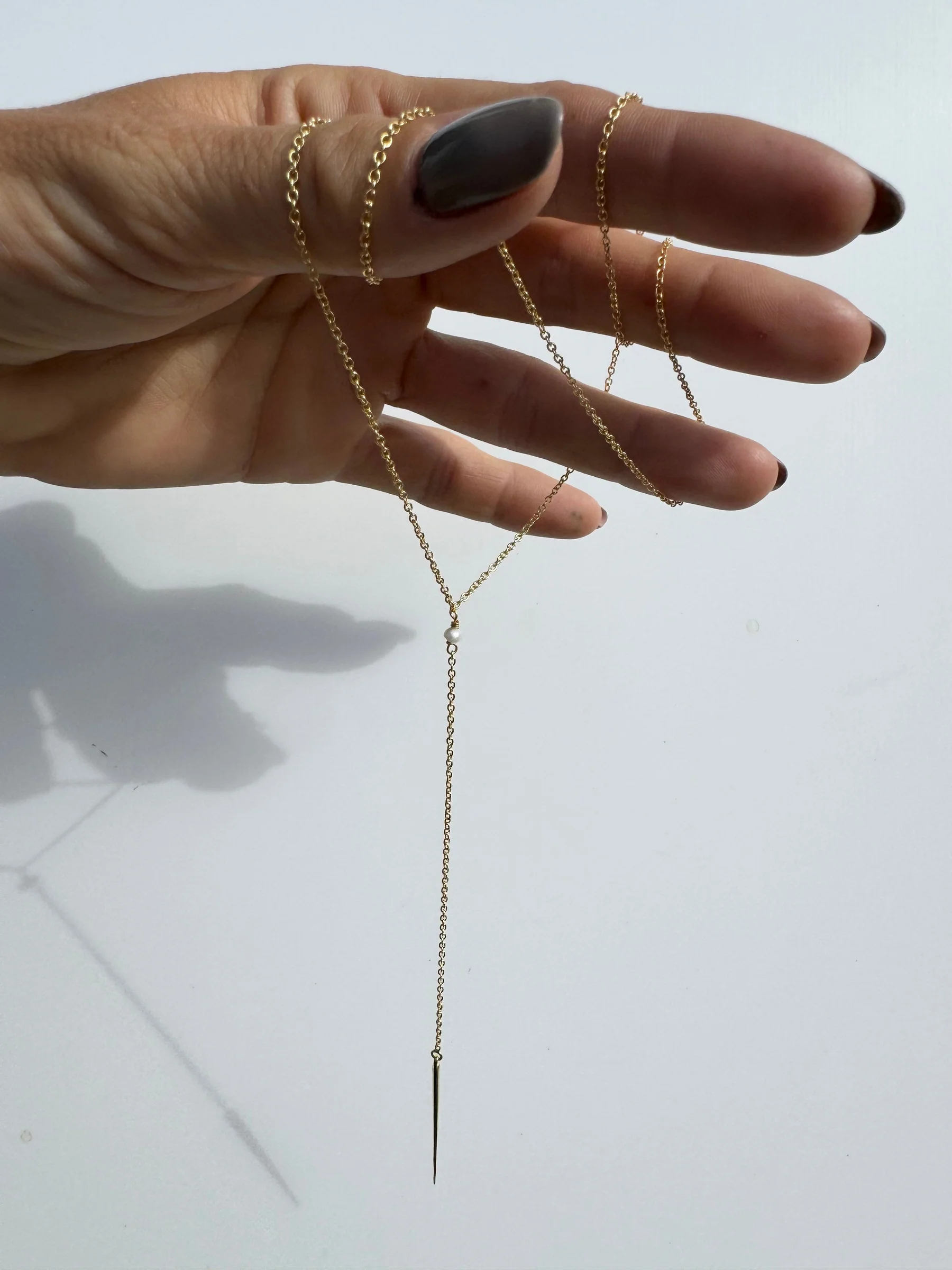 ANDCOPENHAGEN - HALSKÆDE - 18 KARAT GULDBELAGT 925 STERLINGSØLV - ELEONORA